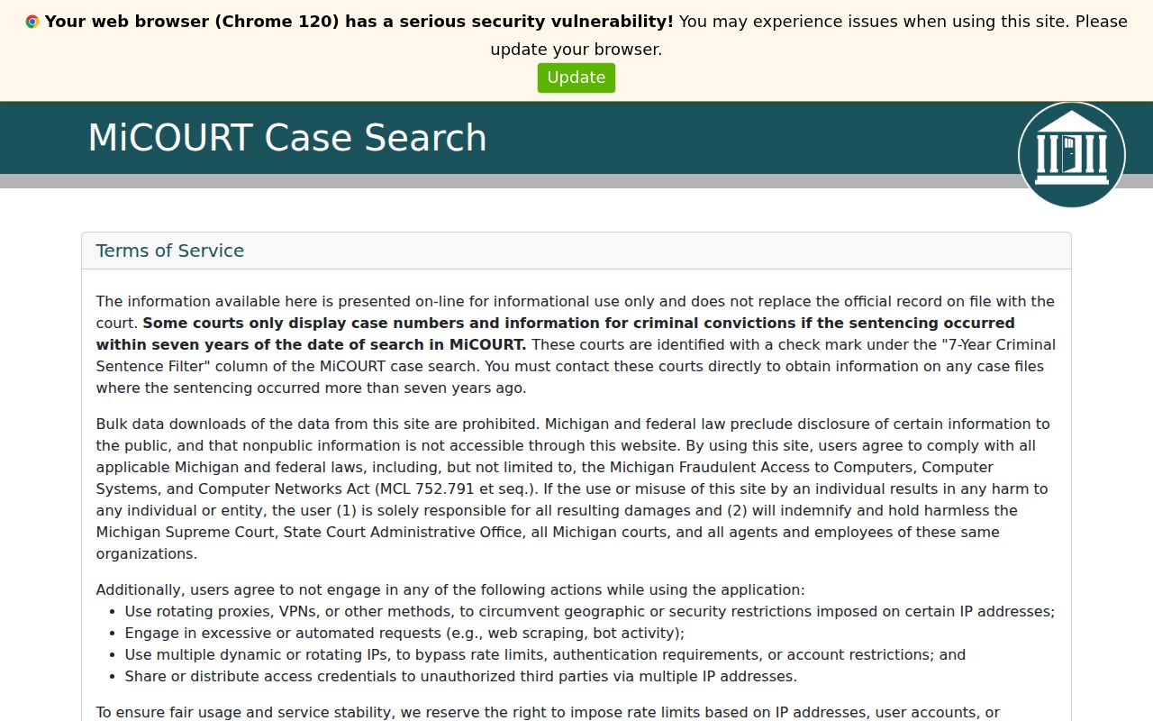 Frenchtown Township residents directory MiCOURT case search
