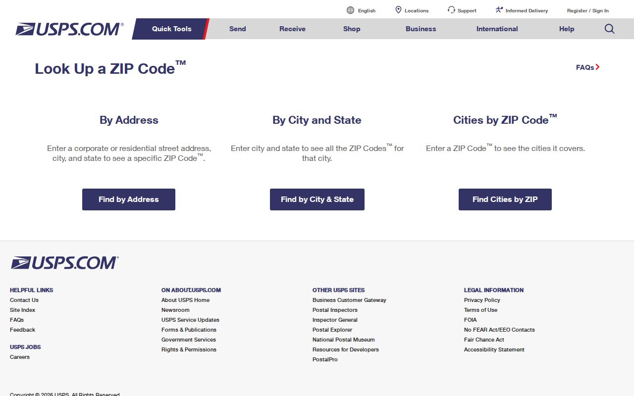 Frenchtown Township ZIP code directory USPS address verification screen